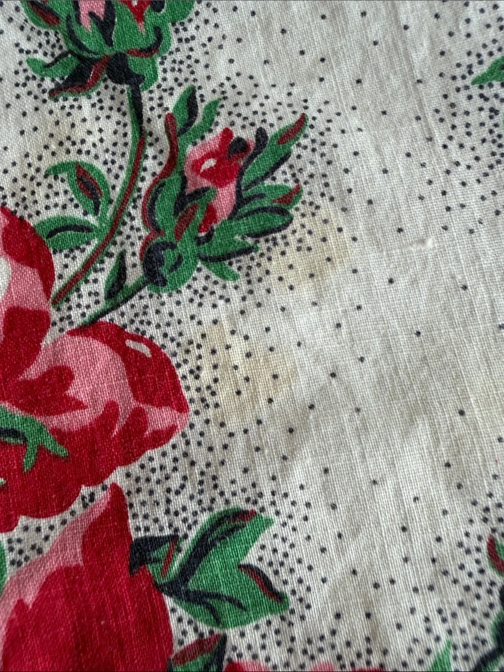 Vintage Homemade Floral Halter Style Apron